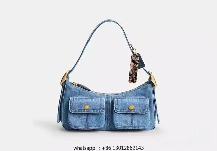 Классическая джинсовая сумка подмышки, женская модная сумка через плечо
Классическая джинсовая сумка подмышки, женская модная сумка через плечо