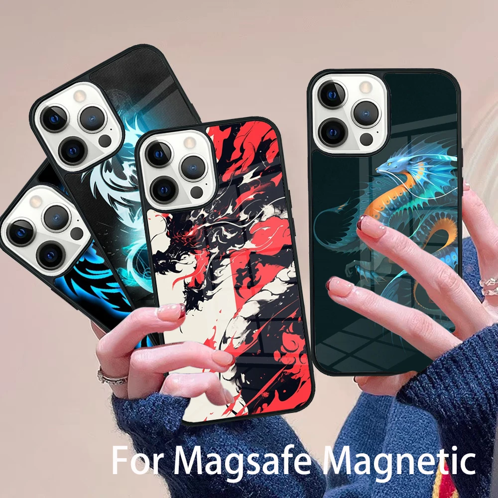 Dragon Cool Art Phone Case Magesafe Magnetic Wireless Charge Cover For IPhone 16 11 12 13 14 15 Pro Max Plus Mini
Dragon Cool Art Phone Case Magesafe Magnetic Wireless Charge Cover For IPhone 16 11 12 13 14 15 Pro Max Plus Mini