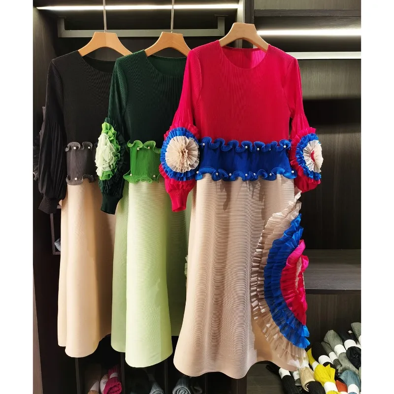 Новое плиссированное платье Miyake 2026 для пляжного отдыха, элегантное женское французское свободное платье большого размера, длинная юбка для весны, пляжные платья
Новое плиссированное платье Miyake 2026 для пляжного отдыха, элегантное женское французское свободное платье большого размера, длинная юбка для весны, пляжные платья