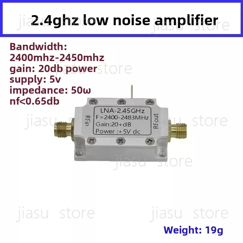 For 2.4GHz Low Noise Amplifier LNA RF Amplifier Module Signal Booster for FPV Range Extender
For 2.4GHz Low Noise Amplifier LNA RF Amplifier Module Signal Booster for FPV Range Extender