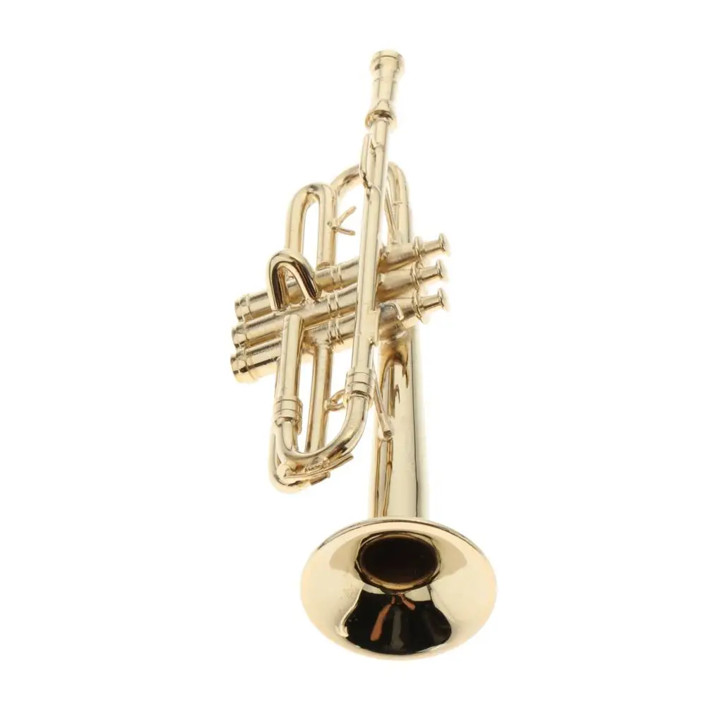 Kids Trumpet :6 Golden Model Collectible Musical Instrument Decoration 
Kids Trumpet :6 Golden Model Collectible Musical Instrument Decoration