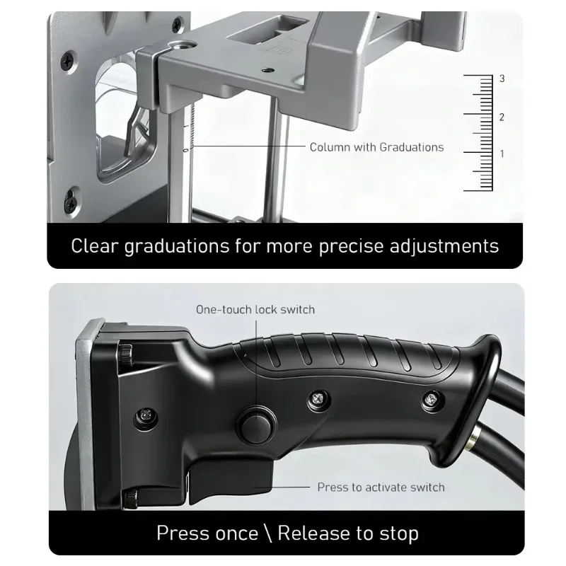 Portable Mini Grooving Machine Rack 2-in-1 Woodworking Mold Trimmer Milling Machine Cutter Connection Positioning Holder Stand
Portable Mini Grooving Machine Rack 2-in-1 Woodworking Mold Trimmer Milling Machine Cutter Connection Positioning Holder Stand