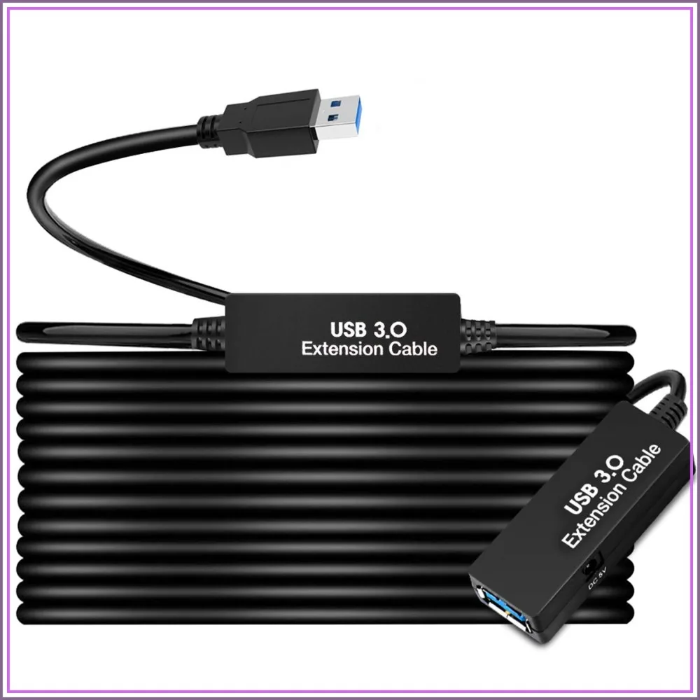 50FT USB 3.0 Active Extension Cable, 2 Signal Boosters for VR, Printer, Webcam, Xbox, PS4
50FT USB 3.0 Active Extension Cable, 2 Signal Boosters for VR, Printer, Webcam, Xbox, PS4