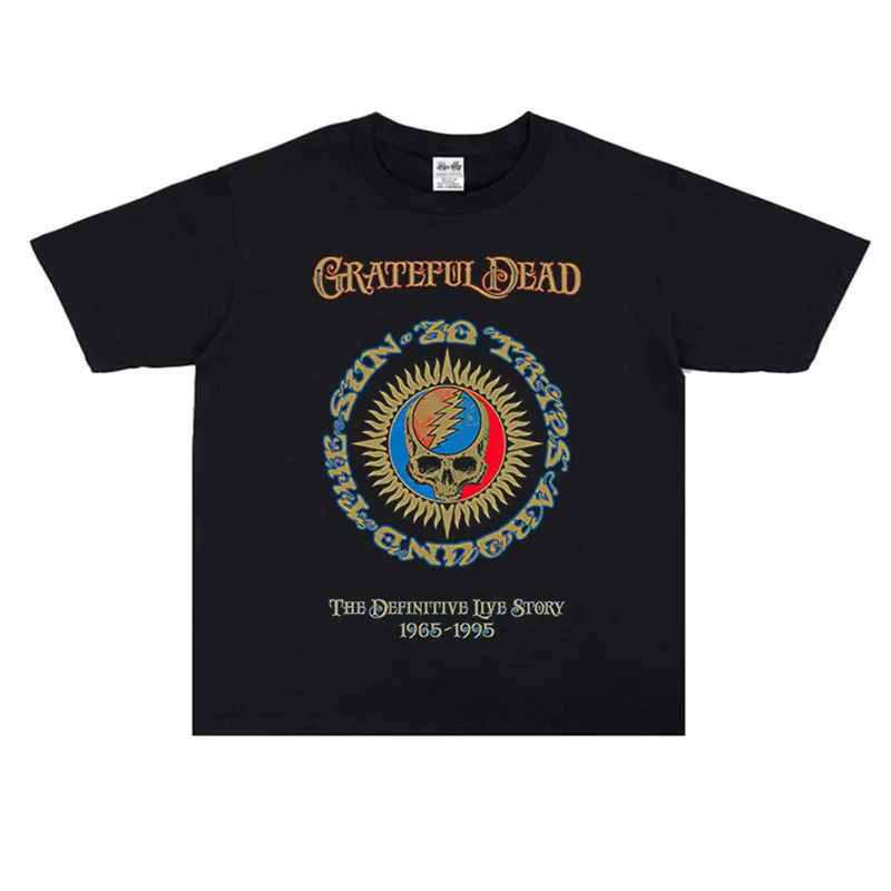 Футболка с принтом Grateful Dead Rock Band, мужская и женская модная повседневная футболка высокого качества с круглым вырезом для мотоцикла
Футболка с принтом Grateful Dead Rock Band, мужская и женская модная повседневная футболка высокого качества с круглым вырезом для мотоцикла