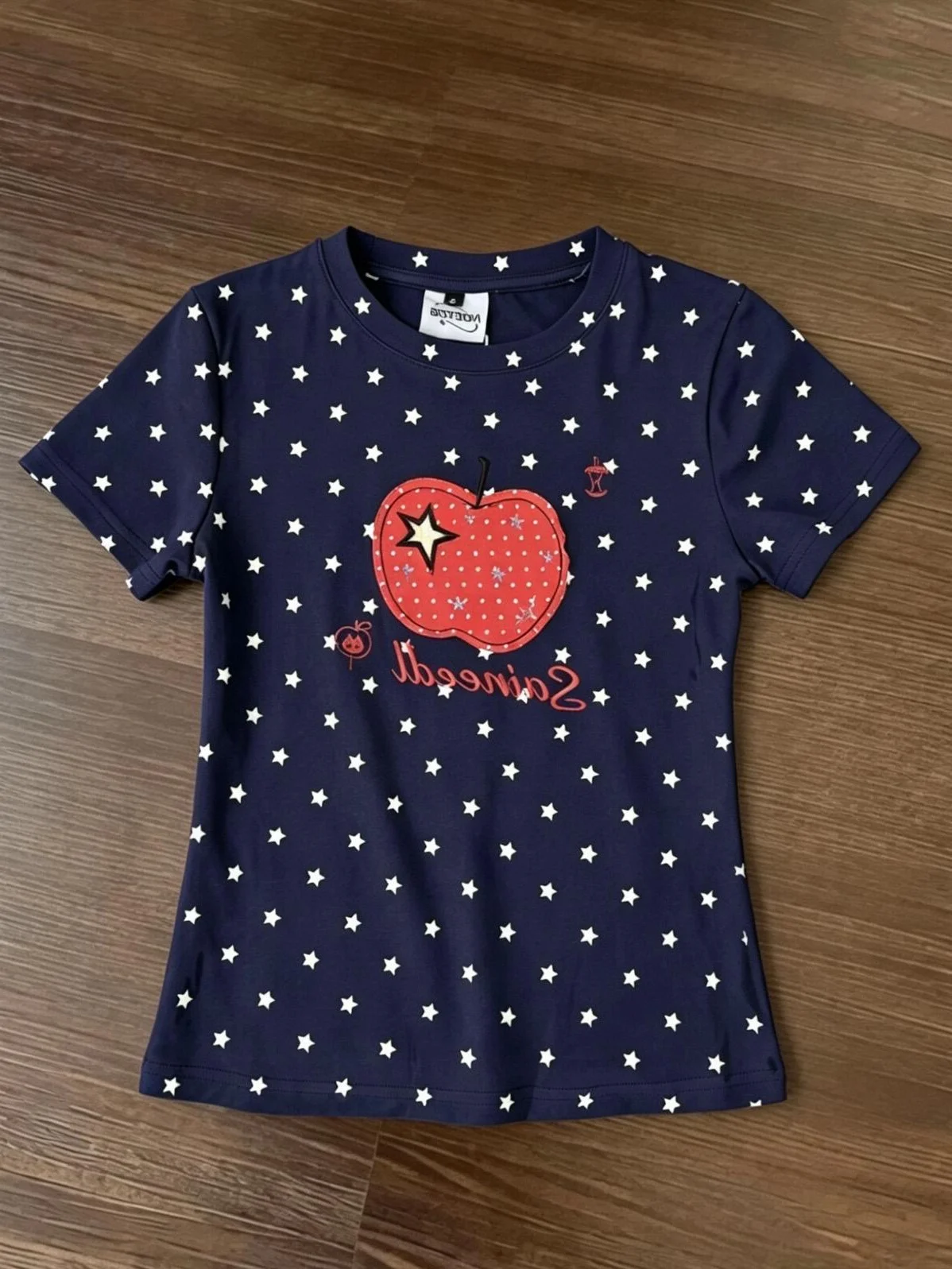 Korean Style Heavy Embroidery Dark Blue Short Sleeve T-Shirt Women's Slim Fit Pure Cotton Anti-Aging Versatile Summer Top
Korean Style Heavy Embroidery Dark Blue Short Sleeve T-Shirt Women's Slim Fit Pure Cotton Anti-Aging Versatile Summer Top