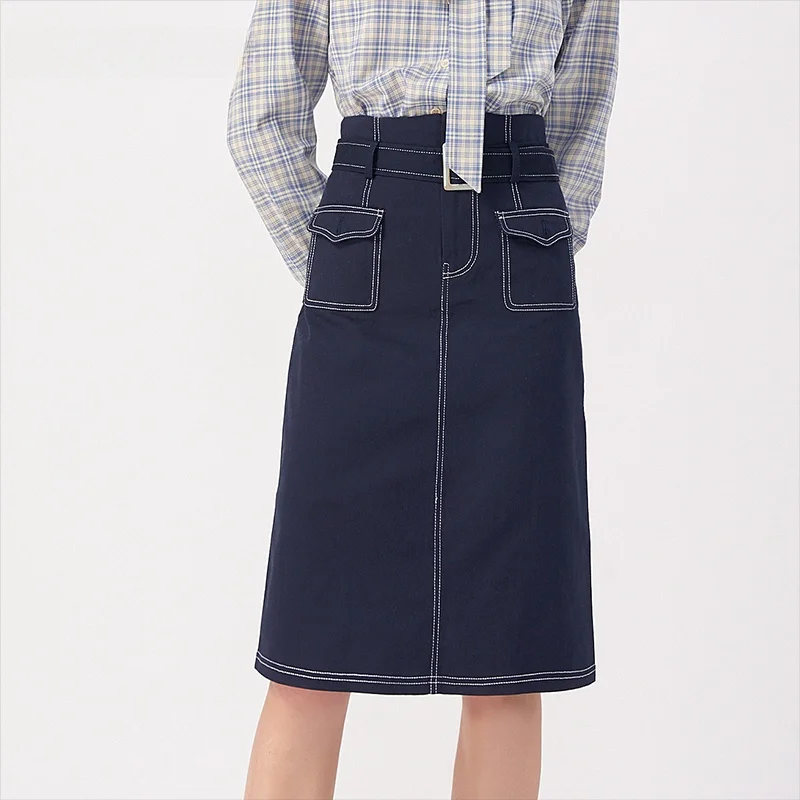 Повседневная джинсовая юбка А-силуэта с высокой талией, миди, для работы, стройнящая, коллекция Dailanzi, весна
Повседневная джинсовая юбка А-силуэта с высокой талией, миди, для работы, стройнящая, коллекция Dailanzi, весна