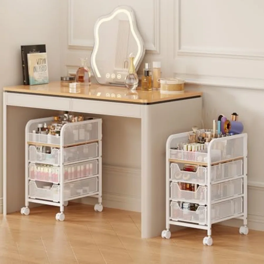Narrow Floor Skincare Organizer with 3 Drawers 4-Tier Makeup Cart Storage with Dividers for Cosmetics Brush Hair Tools White
Narrow Floor Skincare Organizer with 3 Drawers 4-Tier Makeup Cart Storage with Dividers for Cosmetics Brush Hair Tools White