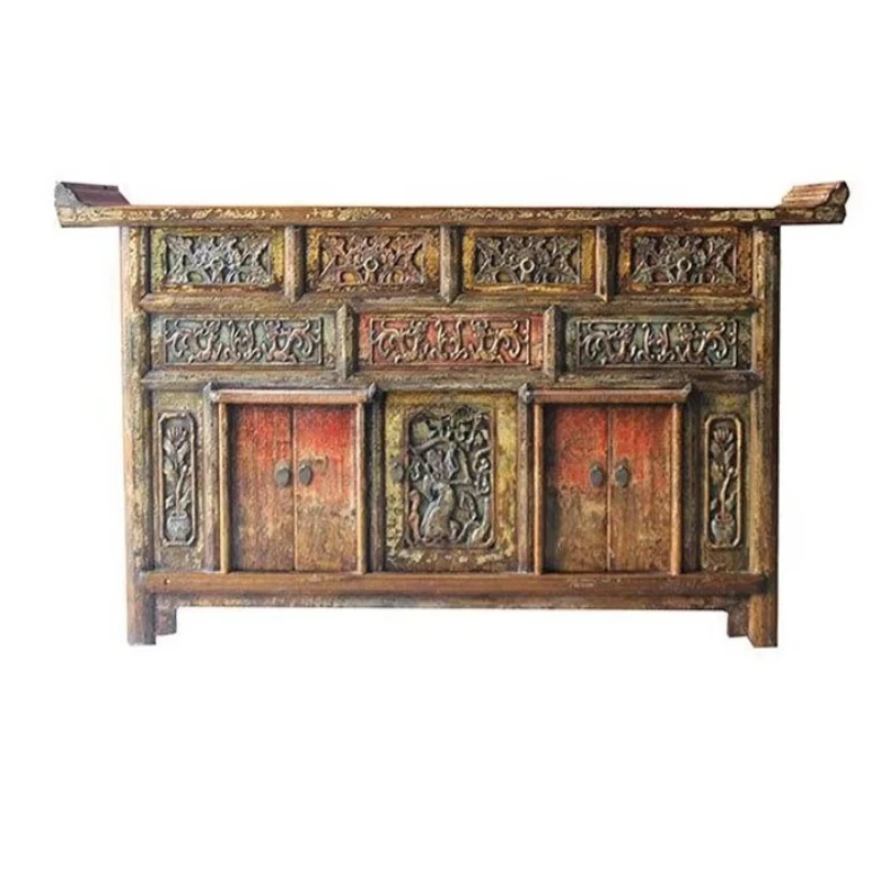 Chinese antique solid wood reproduction hand-painted Tibetan furniture carving blessing shrine cabinet
Chinese antique solid wood reproduction hand-painted Tibetan furniture carving blessing shrine cabinet