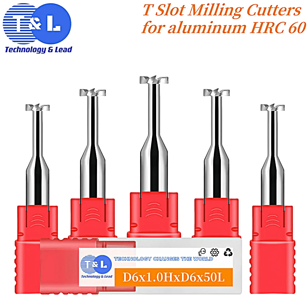 T&L HRC60 4-Flute Tungsten Steel Carbide For Aluminum T-Groove Milling Cutter CNC Mechanical Machining Center Tools
T&L HRC60 4-Flute Tungsten Steel Carbide For Aluminum T-Groove Milling Cutter CNC Mechanical Machining Center Tools