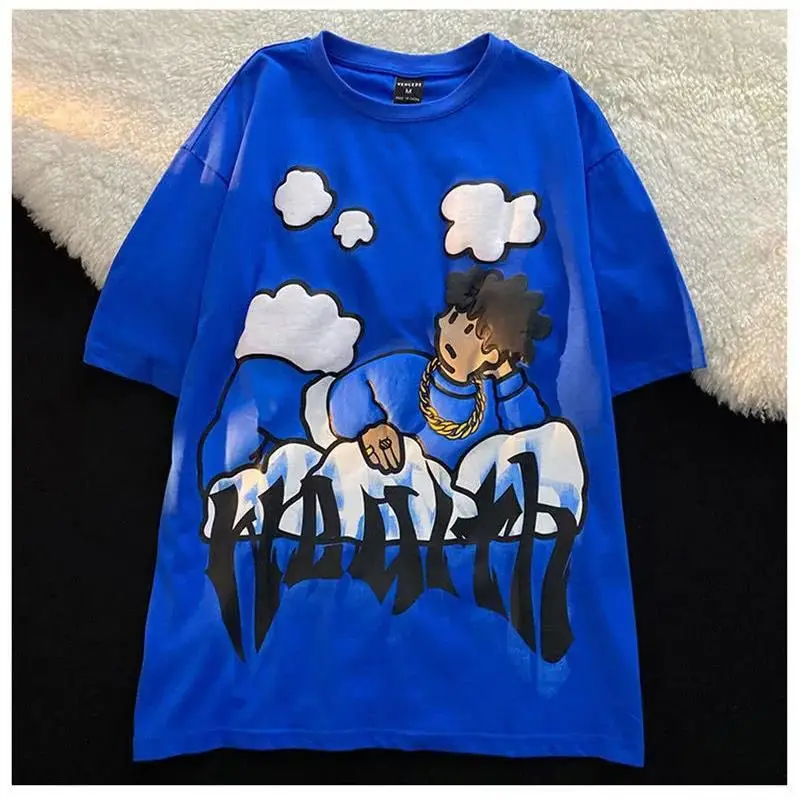 Summer Men's O-neck Cotton Printed Graphic Short Sleeve T-shirt 2023 New Harajuku Cartoon Casual Short Sleeved Top Streetwear
Summer Men's O-neck Cotton Printed Graphic Short Sleeve T-shirt 2023 New Harajuku Cartoon Casual Short Sleeved Top Streetwear