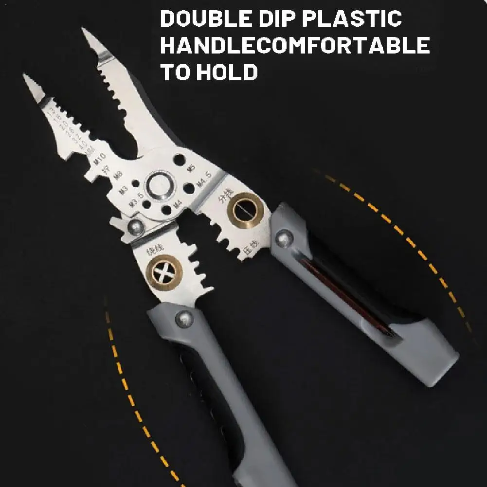 21-in-one Stylus Models Wire Strippers Electricians Special Split Wire Winding Steel Multifunctional Strippers
21-in-one Stylus Models Wire Strippers Electricians Special Split Wire Winding Steel Multifunctional Strippers