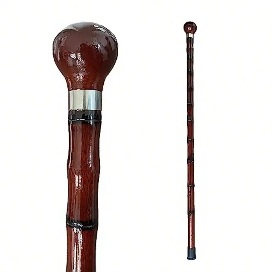 Collectes Wooden Cane Wal Stick Wit Rubr T Men And Women Omic And Fasable - 35 Inc Dark Red O Style Cane Wit Ball Knob Andle
Collectes Wooden Cane Wal Stick Wit Rubr T Men And Women Omic And Fasable - 35 Inc Dark Red O Style Cane Wit Ball Knob Andle