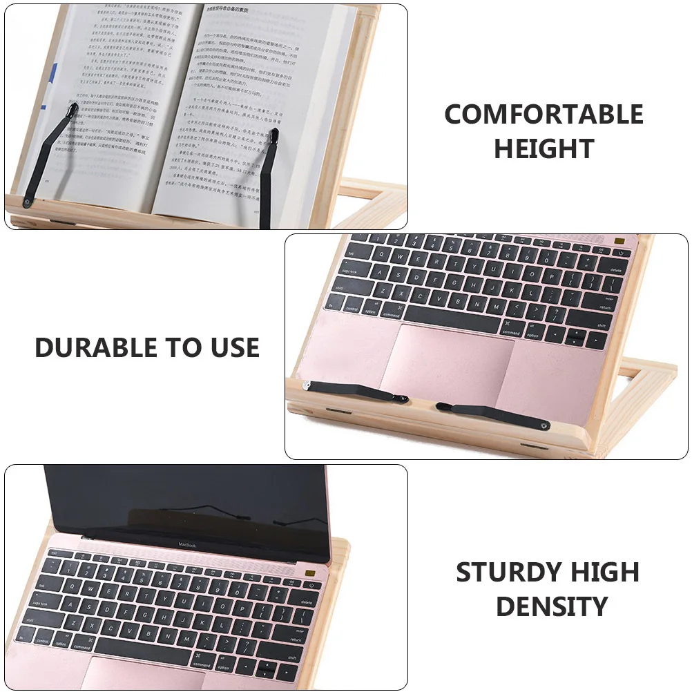 1Pcs Wooden Reading Holder Adjustable Book Stand Foldable Compact Desk Rack for Students School Home Books Tablet Laptop Holder
1Pcs Wooden Reading Holder Adjustable Book Stand Foldable Compact Desk Rack for Students School Home Books Tablet Laptop Holder