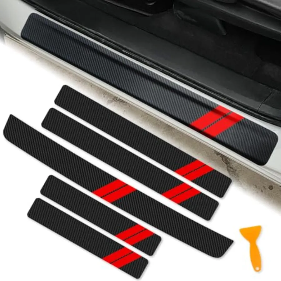 Charger Challenger Durango Accessories Door Entry Guard Sill Protector with Plastic Scraper Carbon Fiber Leather Threshold Stic
Charger Challenger Durango Accessories Door Entry Guard Sill Protector with Plastic Scraper Carbon Fiber Leather Threshold Stic