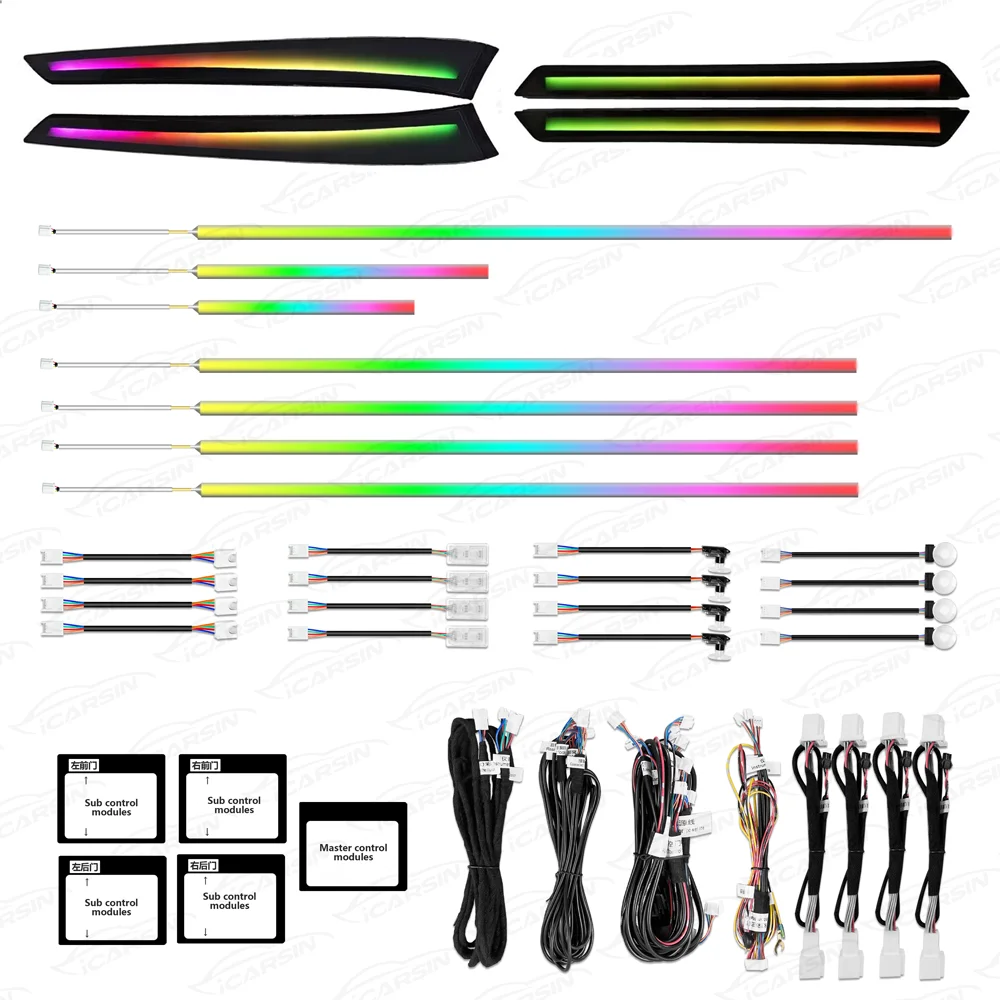 W212 64 Colors Rainbow Colorful Ambient Lighting Upgrade for Mercedes-Benz E-Class 2010 - 2015 Interior LED Light Accessories
W212 64 Colors Rainbow Colorful Ambient Lighting Upgrade for Mercedes-Benz E-Class 2010 - 2015 Interior LED Light Accessories