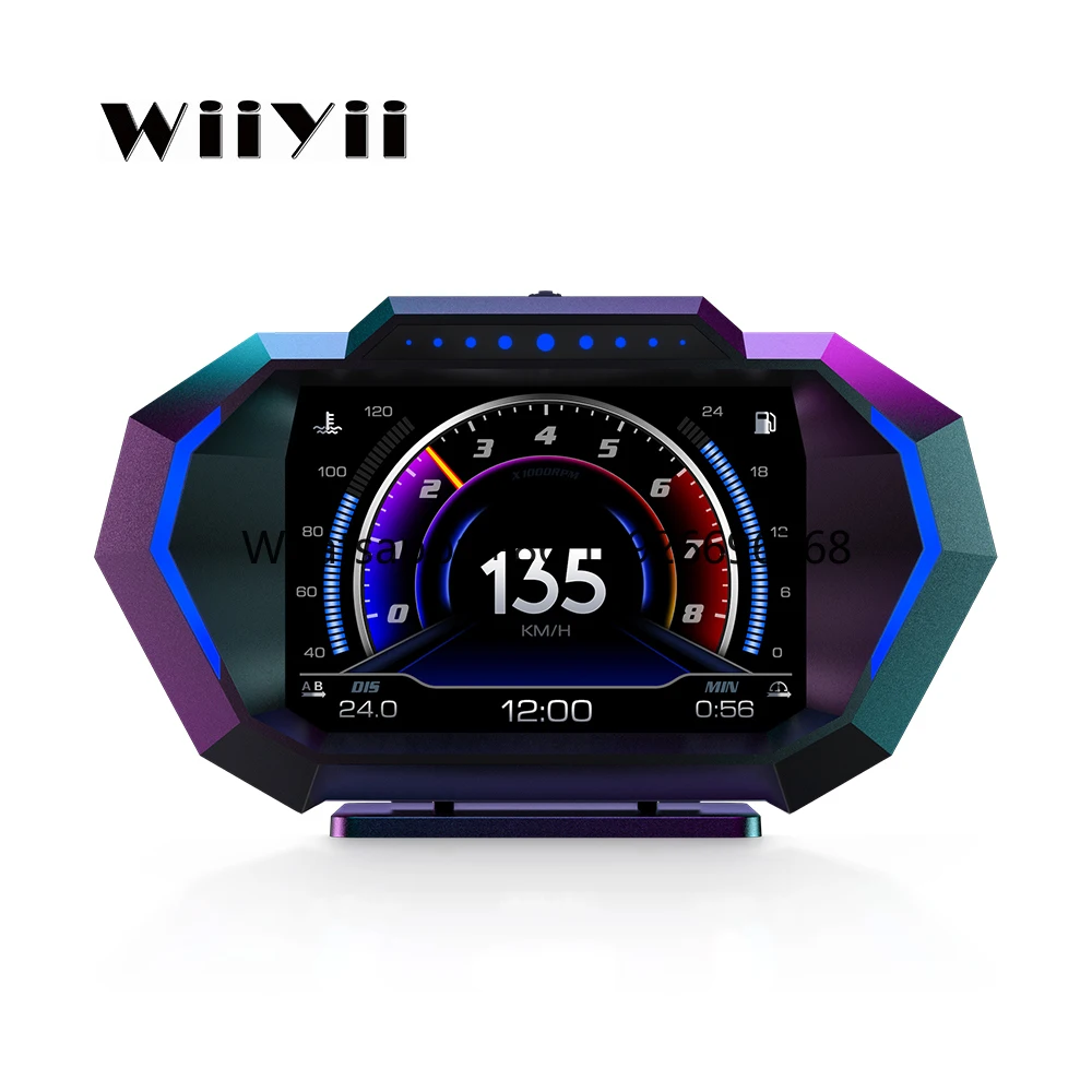 WiiYii Hot Selling OBD2 Car Scanner P24 Multi-Function GPS 3.5-inch LED Digital HUD Speedometer Type-C Connection Universal
WiiYii Hot Selling OBD2 Car Scanner P24 Multi-Function GPS 3.5-inch LED Digital HUD Speedometer Type-C Connection Universal