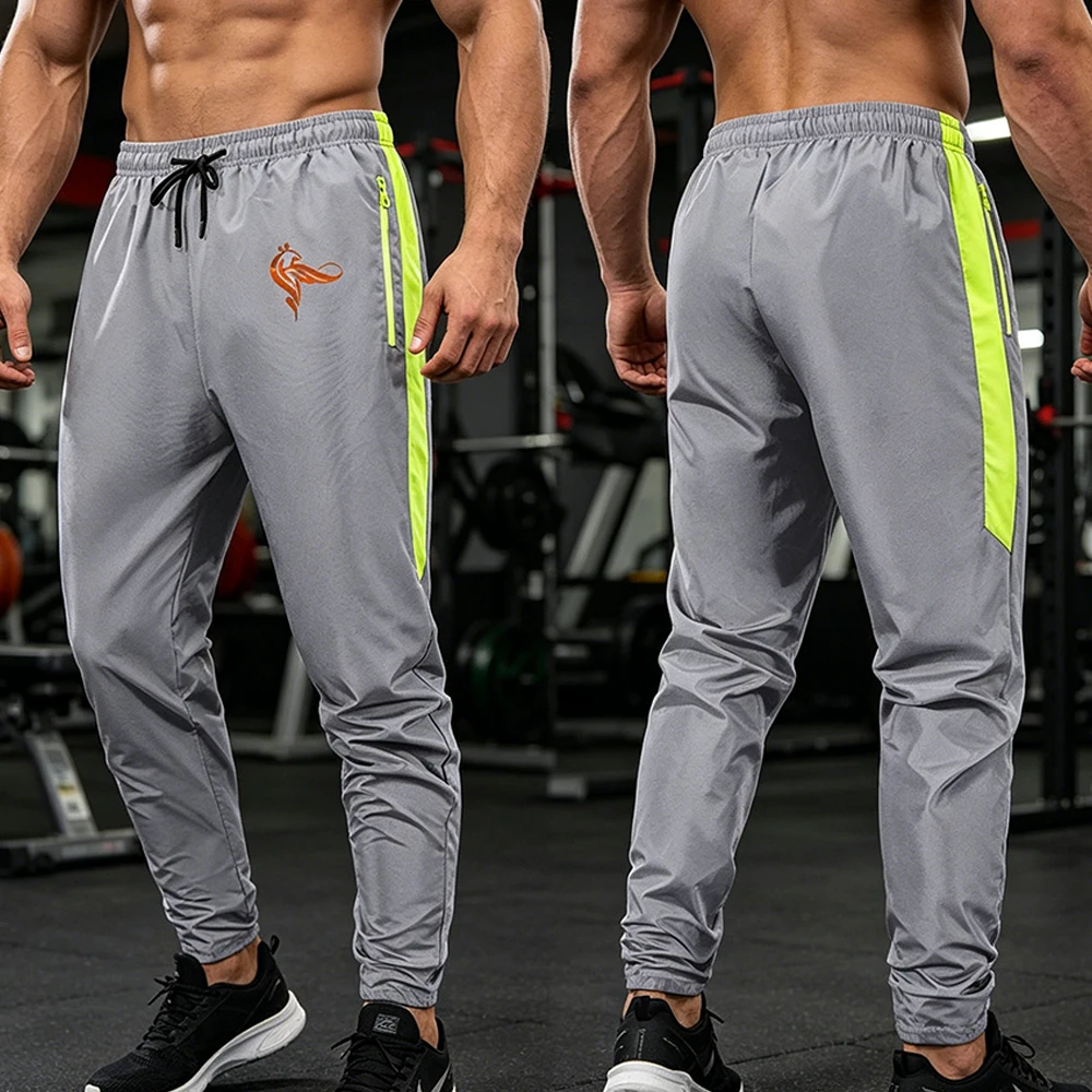 Men's Athletic Pants with Side Stripe Phoenix Print with Elastic Drawstring Waist and Zipper Pockets for Gym Training Running
Men's Athletic Pants with Side Stripe Phoenix Print with Elastic Drawstring Waist and Zipper Pockets for Gym Training Running
