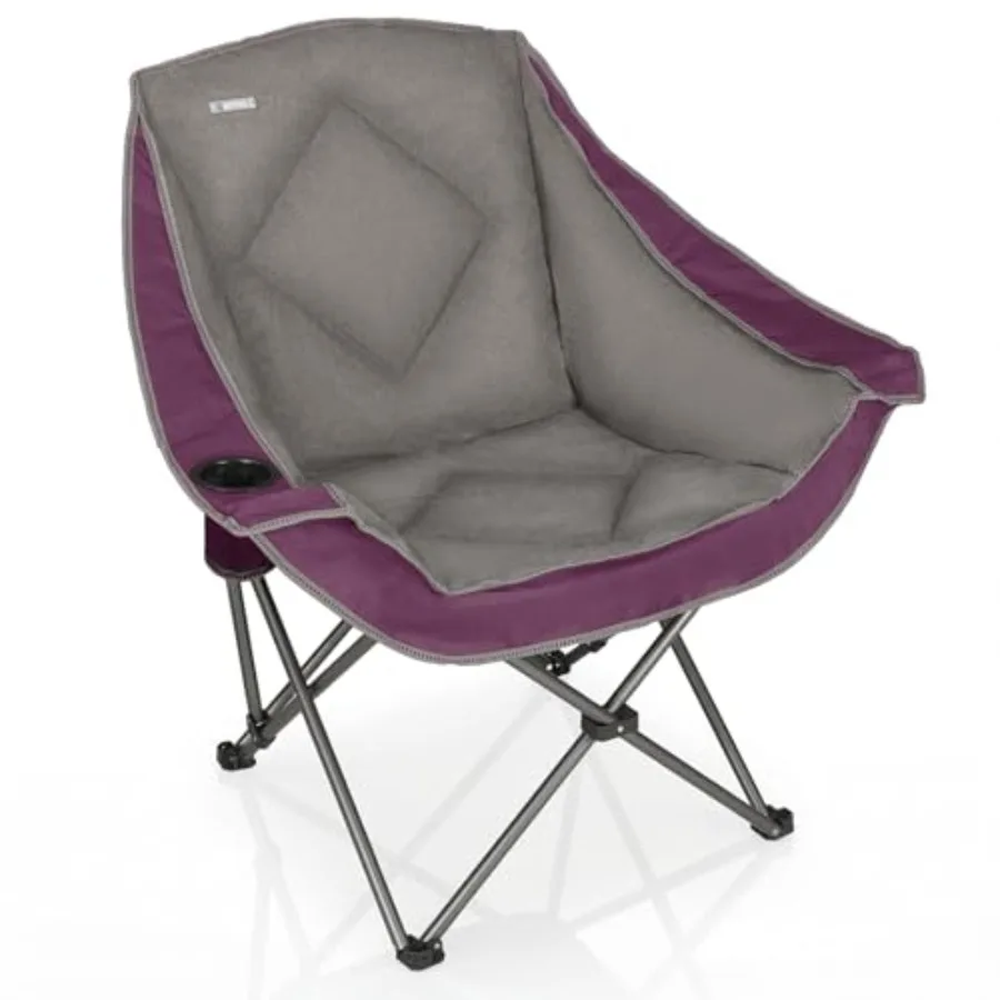 Folding Camping Chair for Outdoor Use, Heavy-Duty Steel Frame with Padded Seat and Back, Black, Includes Cup Holder and Carry B
Folding Camping Chair for Outdoor Use, Heavy-Duty Steel Frame with Padded Seat and Back, Black, Includes Cup Holder and Carry B