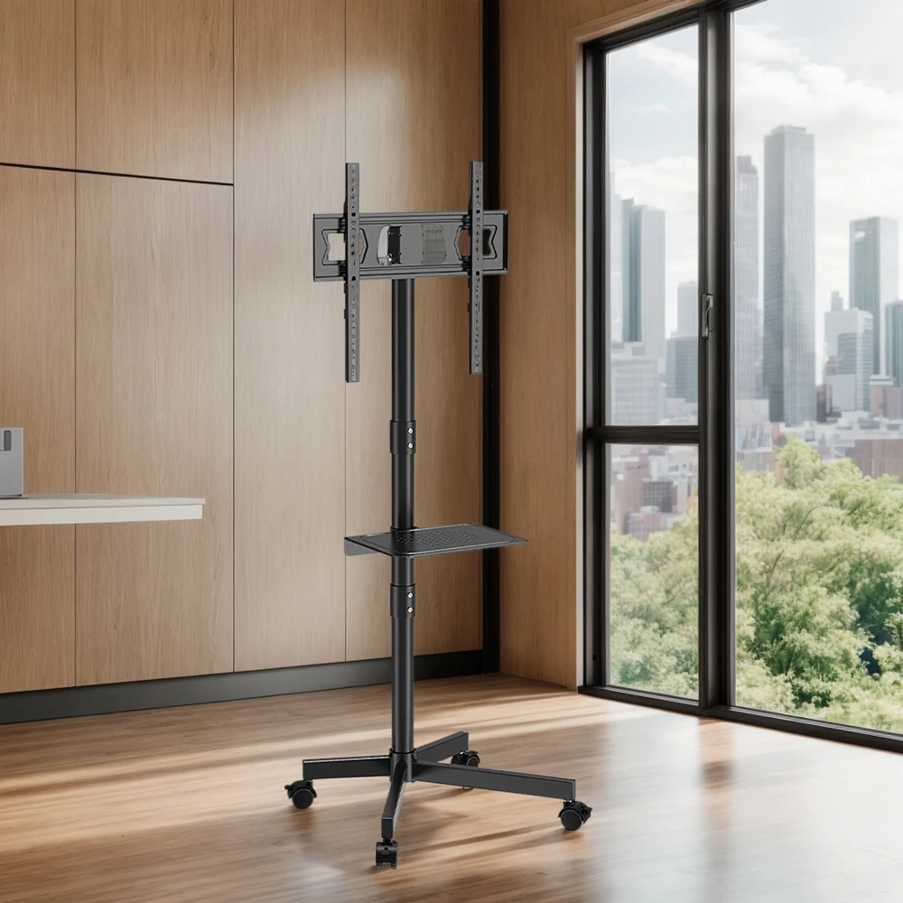 2025 Compact Rolling Stand for 14-55 Inch Tvs & Monitors Adjustable Height Swivel for Space Optimization in Small Rooms
2025 Compact Rolling Stand for 14-55 Inch Tvs & Monitors Adjustable Height Swivel for Space Optimization in Small Rooms