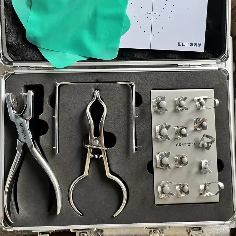 High Quality Stainless Steel Rubber Dam Punching Kit Dental Instruments Manual Power Source
High Quality Stainless Steel Rubber Dam Punching Kit Dental Instruments Manual Power Source