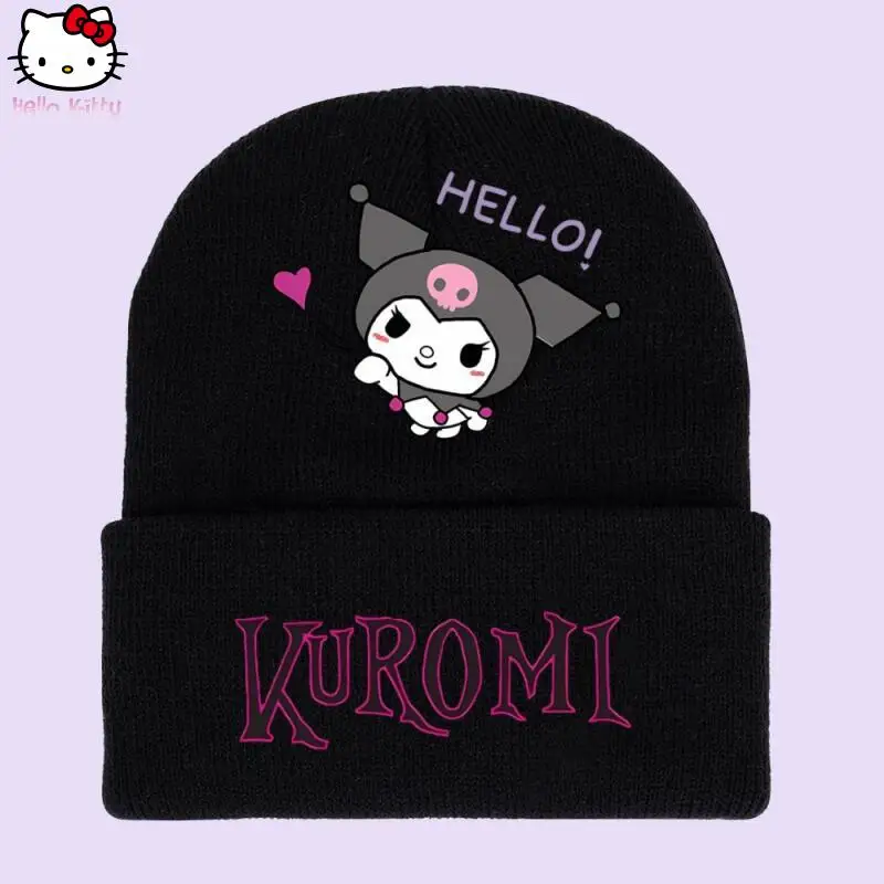 Anime Kuromi Knitted Cap Sanrio Kids Cartoon Kawaii Printed Knitted Hat Autumn Winter Warm Ear Protection Hat Halloween Gifts
Anime Kuromi Knitted Cap Sanrio Kids Cartoon Kawaii Printed Knitted Hat Autumn Winter Warm Ear Protection Hat Halloween Gifts