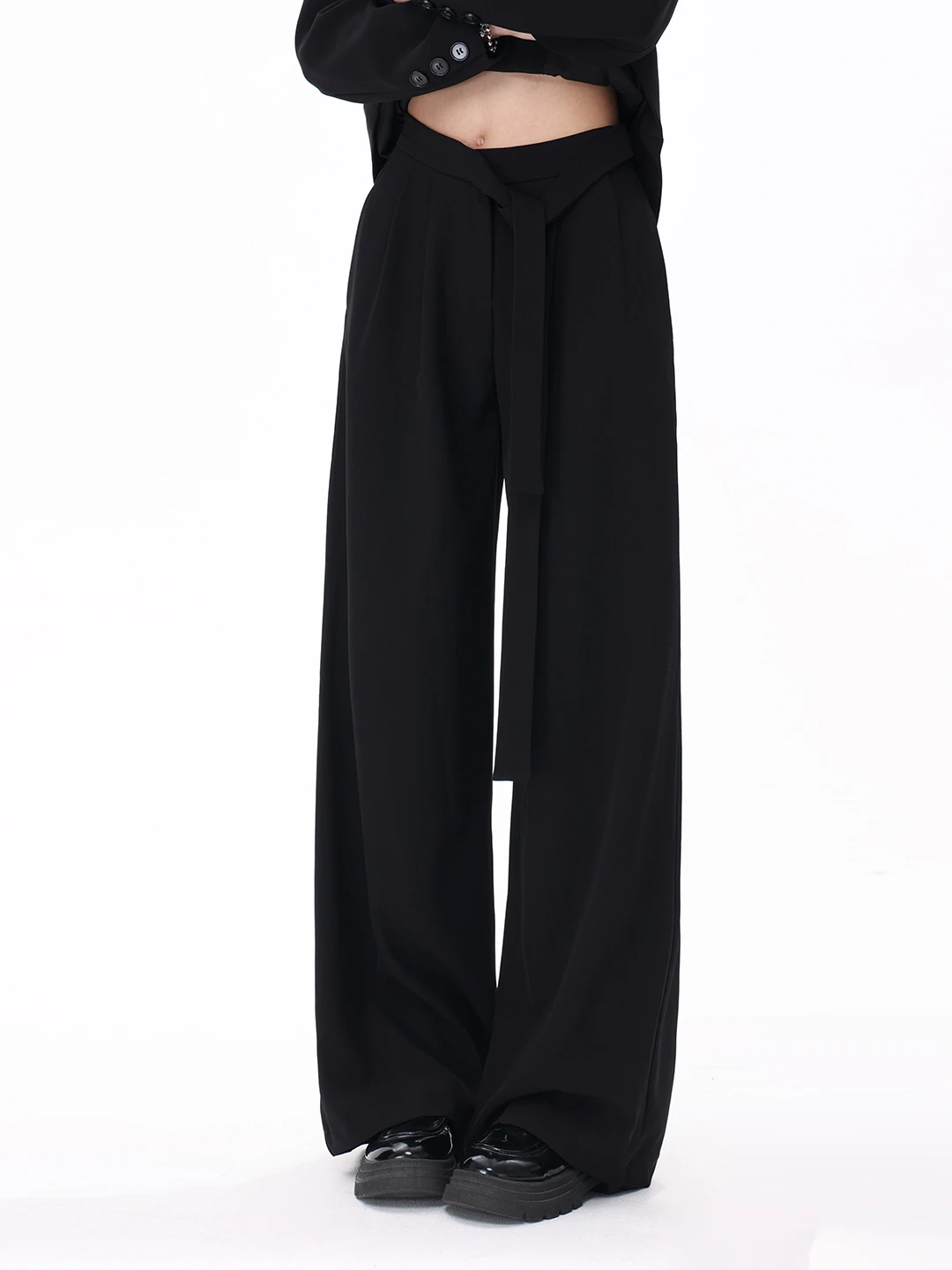 Bla High Waist Wide Leg Suit Pants Women's Autumn 2025 Korean Version Dra Small Design Casual Trousers
Bla High Waist Wide Leg Suit Pants Women's Autumn 2025 Korean Version Dra Small Design Casual Trousers