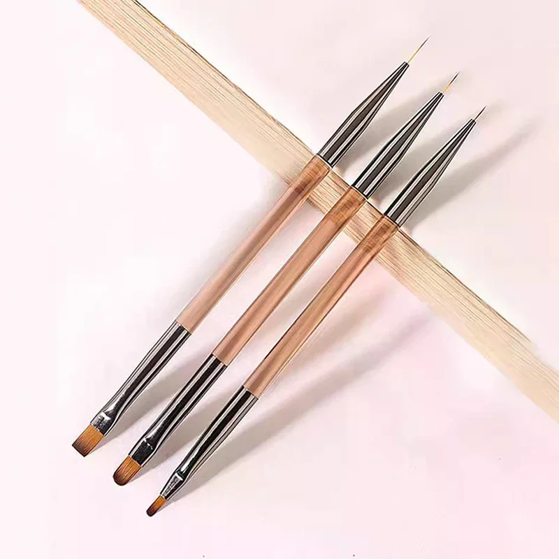 3 Pcs Manicure Brushes Dual Use Gel Gradient Brush Ultra Thin Line Drawing Pen Dual End Nail Art Design Painting Tools
3 Pcs Manicure Brushes Dual Use Gel Gradient Brush Ultra Thin Line Drawing Pen Dual End Nail Art Design Painting Tools