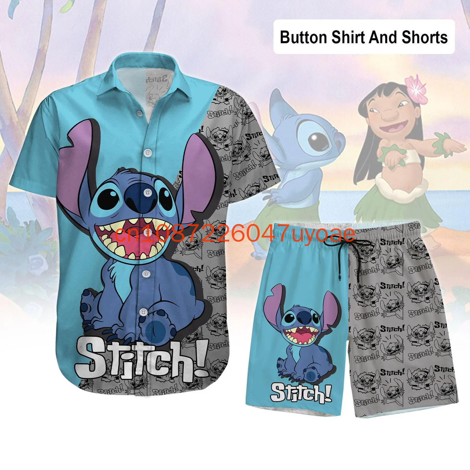 2025 Summer New Hawaiian Shirt and Beach Shorts Set Men's Women's Disney Summer Casual Vacation Short Sleeve Shirt Pants Suit
2025 Summer New Hawaiian Shirt and Beach Shorts Set Men's Women's Disney Summer Casual Vacation Short Sleeve Shirt Pants Suit