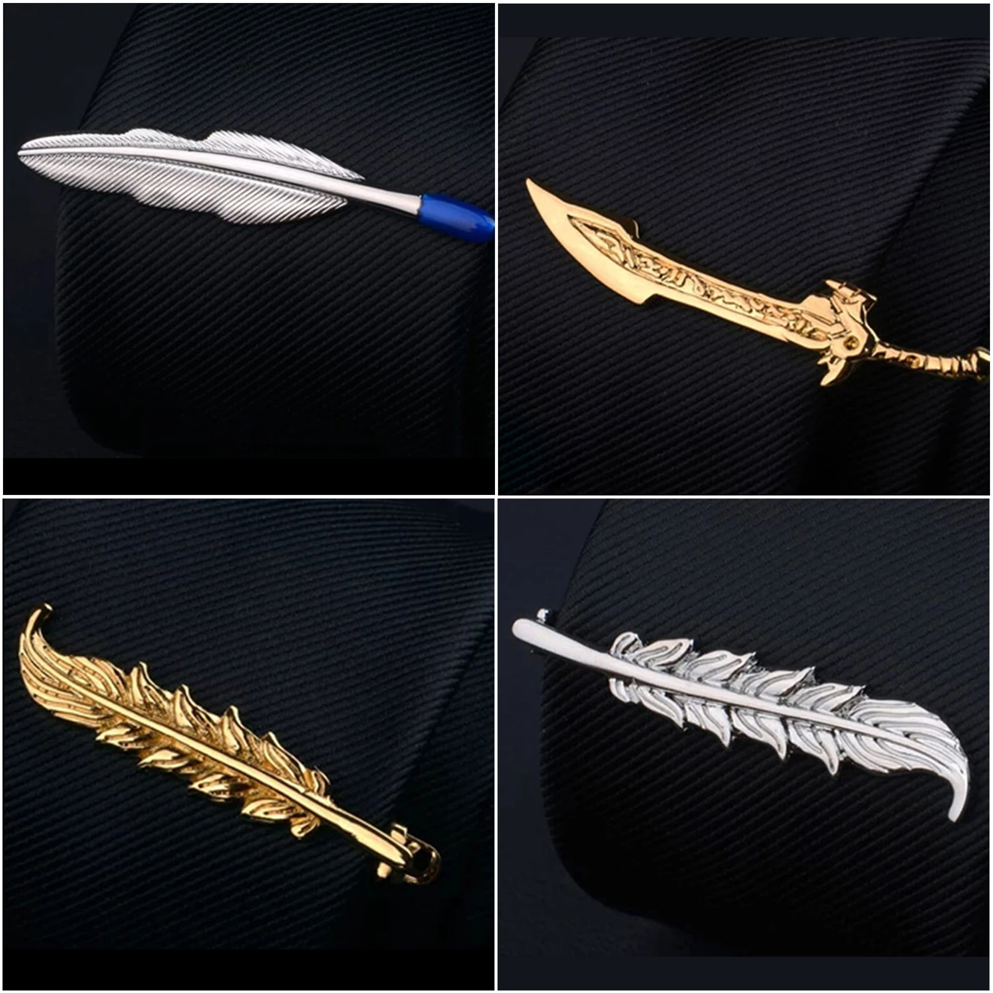 Tie Clip for Men TOMYE LDJ24001 Fashion Feather Shape Copper Golden Silver Color Necktie Clasp Tie Pin Jewelry
Tie Clip for Men TOMYE LDJ24001 Fashion Feather Shape Copper Golden Silver Color Necktie Clasp Tie Pin Jewelry