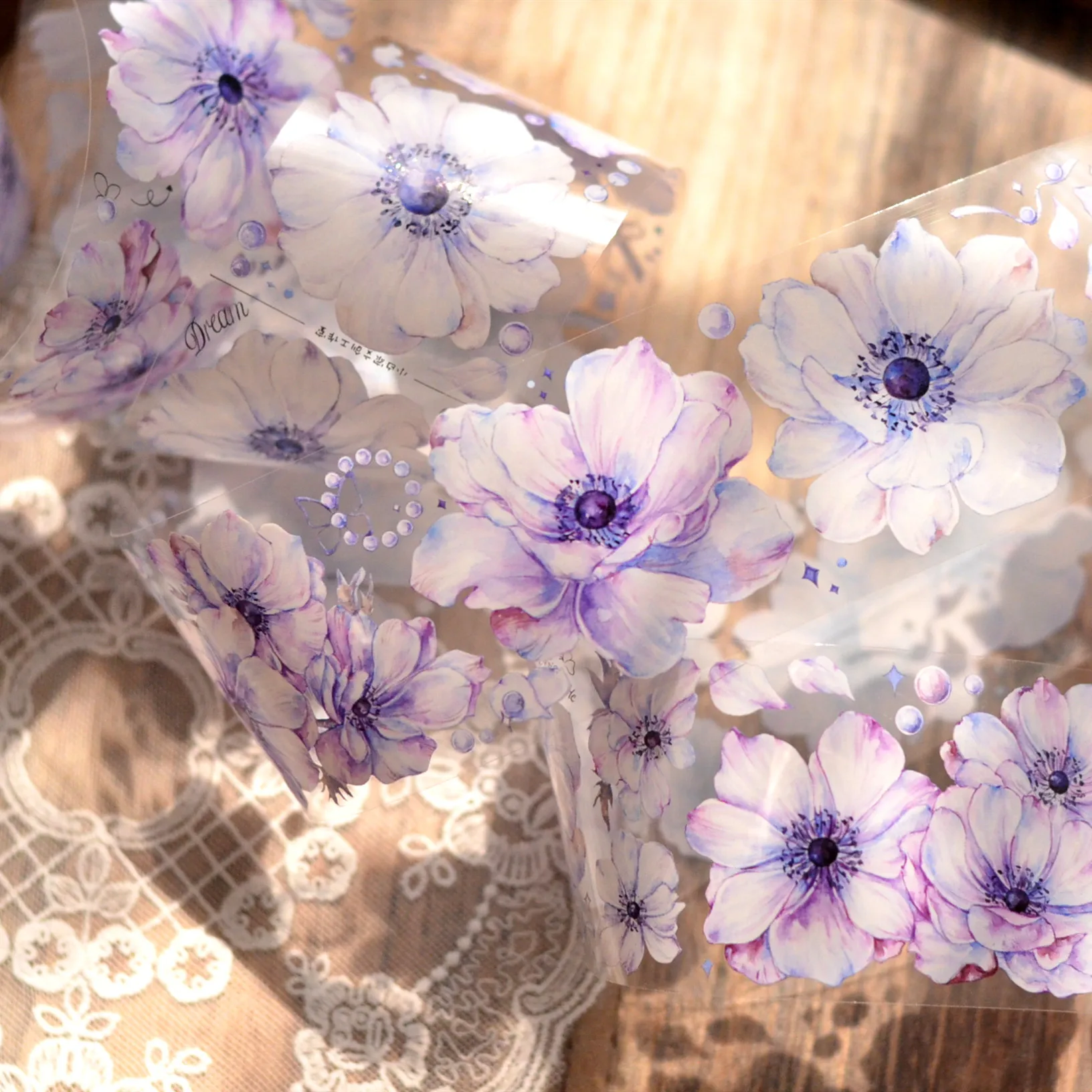5 Meter Roll Light Purple Vintage Anemone Floral Journal Washi Tape Paper PET Sticker
5 Meter Roll Light Purple Vintage Anemone Floral Journal Washi Tape Paper PET Sticker