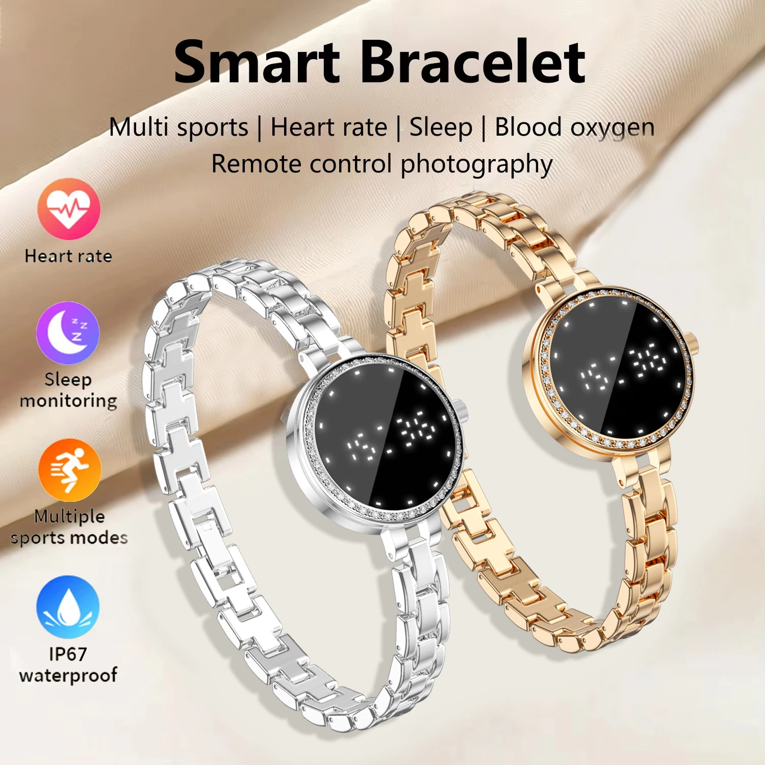2026 Women Smart Bracelet Waterproof Swimm Fitness Tracker Heart Rate Sleep Monitor Pedometer Sports Smart Wristband For Xiaomi
2026 Women Smart Bracelet Waterproof Swimm Fitness Tracker Heart Rate Sleep Monitor Pedometer Sports Smart Wristband For Xiaomi