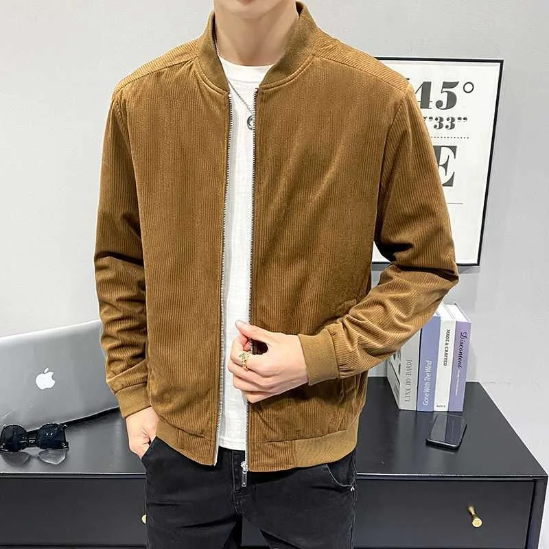 Fashion Brand Corduroy Jacket Men Spring Autumn Stand Collar Casual Jacket Men's Nice Pop Coat
Fashion Brand Corduroy Jacket Men Spring Autumn Stand Collar Casual Jacket Men's Nice Pop Coat