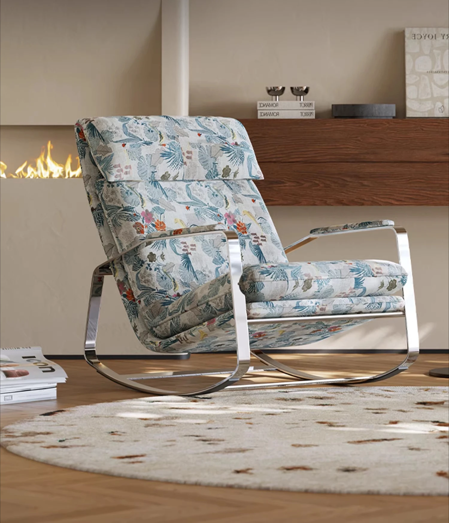 Simple Irving Lounge Chair, Stainless Steel Leisure Chair, Medieval Bedroom Living Room Casual Wabi-sabi Lazy Sofa Rocking Chair
Simple Irving Lounge Chair, Stainless Steel Leisure Chair, Medieval Bedroom Living Room Casual Wabi-sabi Lazy Sofa Rocking Chair