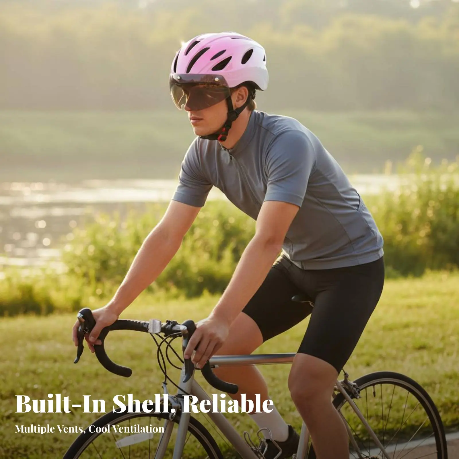 Cycling Helmet with Attractive Visor S Breathable Attractive Cycling Helmet Safety Gear Lightweight Adjustable Fit for Commuting
Cycling Helmet with Attractive Visor S Breathable Attractive Cycling Helmet Safety Gear Lightweight Adjustable Fit for Commuting