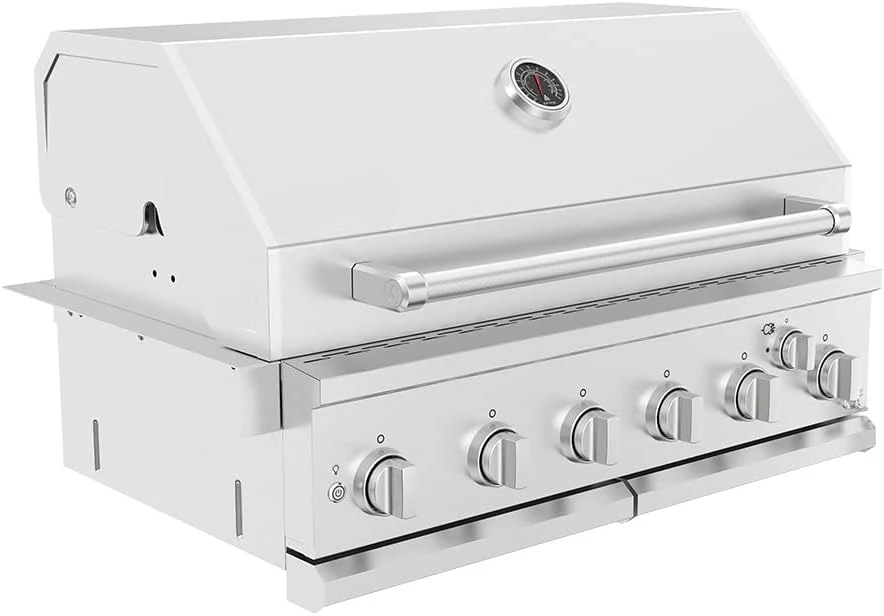 Premium 6 Burner Built In Gas Grill Island Head, Stainless Steel 36 Inch Propane Grill with Rear Burner, 73,000 BTUs, 904 SQ
Premium 6 Burner Built In Gas Grill Island Head, Stainless Steel 36 Inch Propane Grill with Rear Burner, 73,000 BTUs, 904 SQ