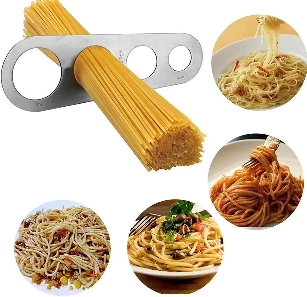 Stainless Steel Spaghetti Measuring Tool 4 Servings For Quick Correctly Gauge Pasta Kitchen Cooking Gadgets Glass measuring cup
Stainless Steel Spaghetti Measuring Tool 4 Servings For Quick Correctly Gauge Pasta Kitchen Cooking Gadgets Glass measuring cup