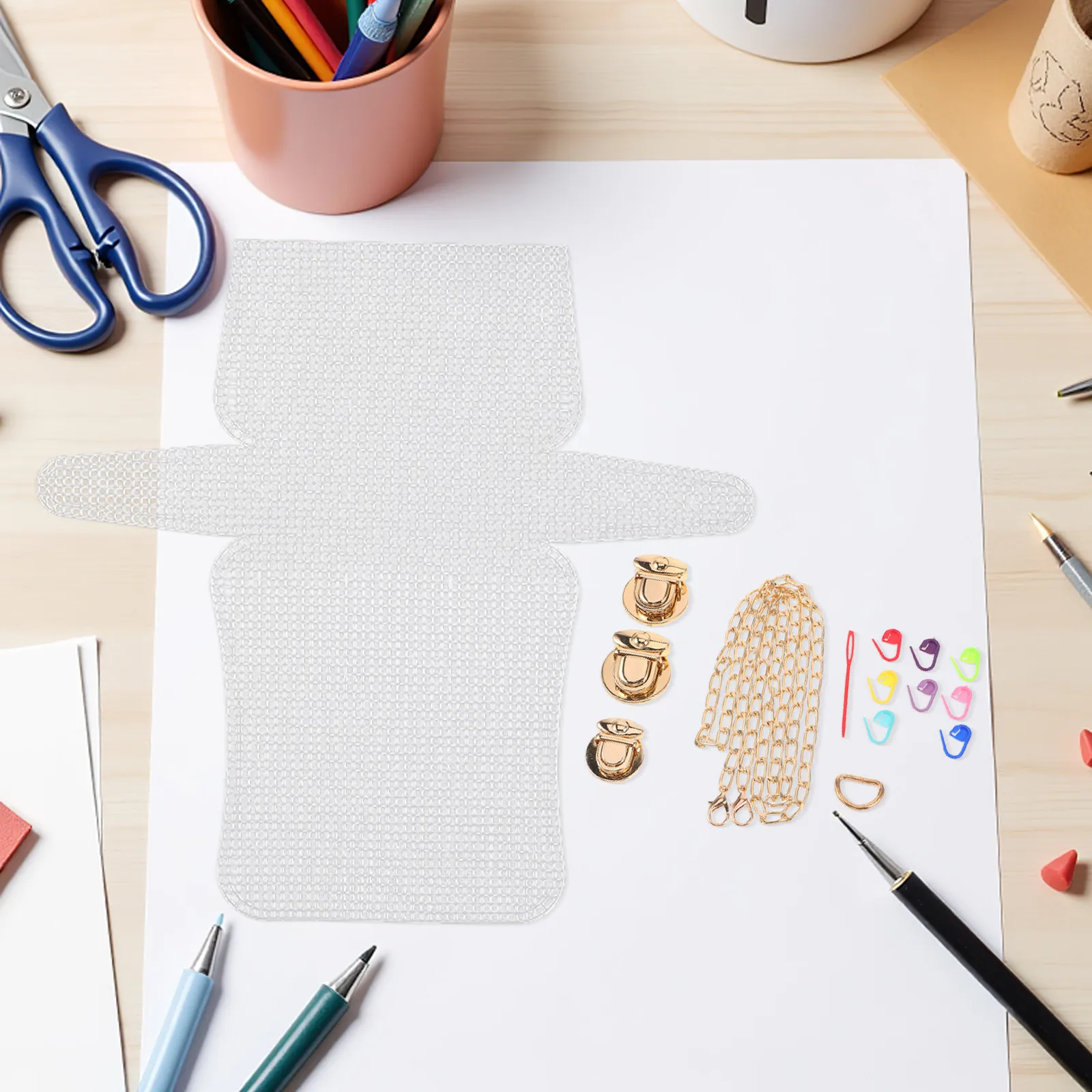 3Sets Plastic Mesh Sheets for Crochet Bag Making Canvas Purse Craft Kit Quilting Sheets Knitting Embroidery Sewing Accessories
3Sets Plastic Mesh Sheets for Crochet Bag Making Canvas Purse Craft Kit Quilting Sheets Knitting Embroidery Sewing Accessories