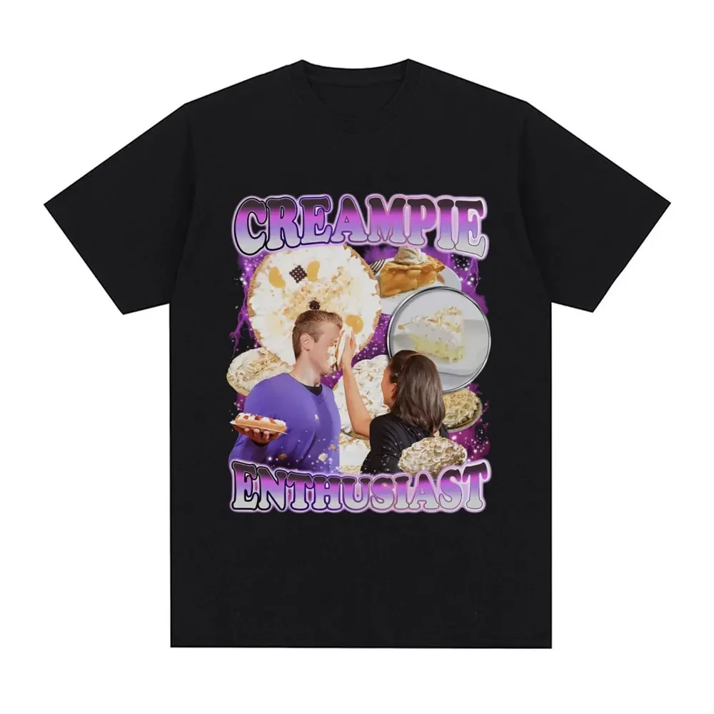 Футболка с рисунком Creampie Enthusiast Meme, модные винтажные футболки с короткими рукавами в стиле Харадзюку, мужская повседневная футболка большого размера из 100% хлопка
Футболка с рисунком Creampie Enthusiast Meme, модные винтажные футболки с короткими рукавами в стиле Харадзюку, мужская повседневная футболка большого размера из 100% хлопка