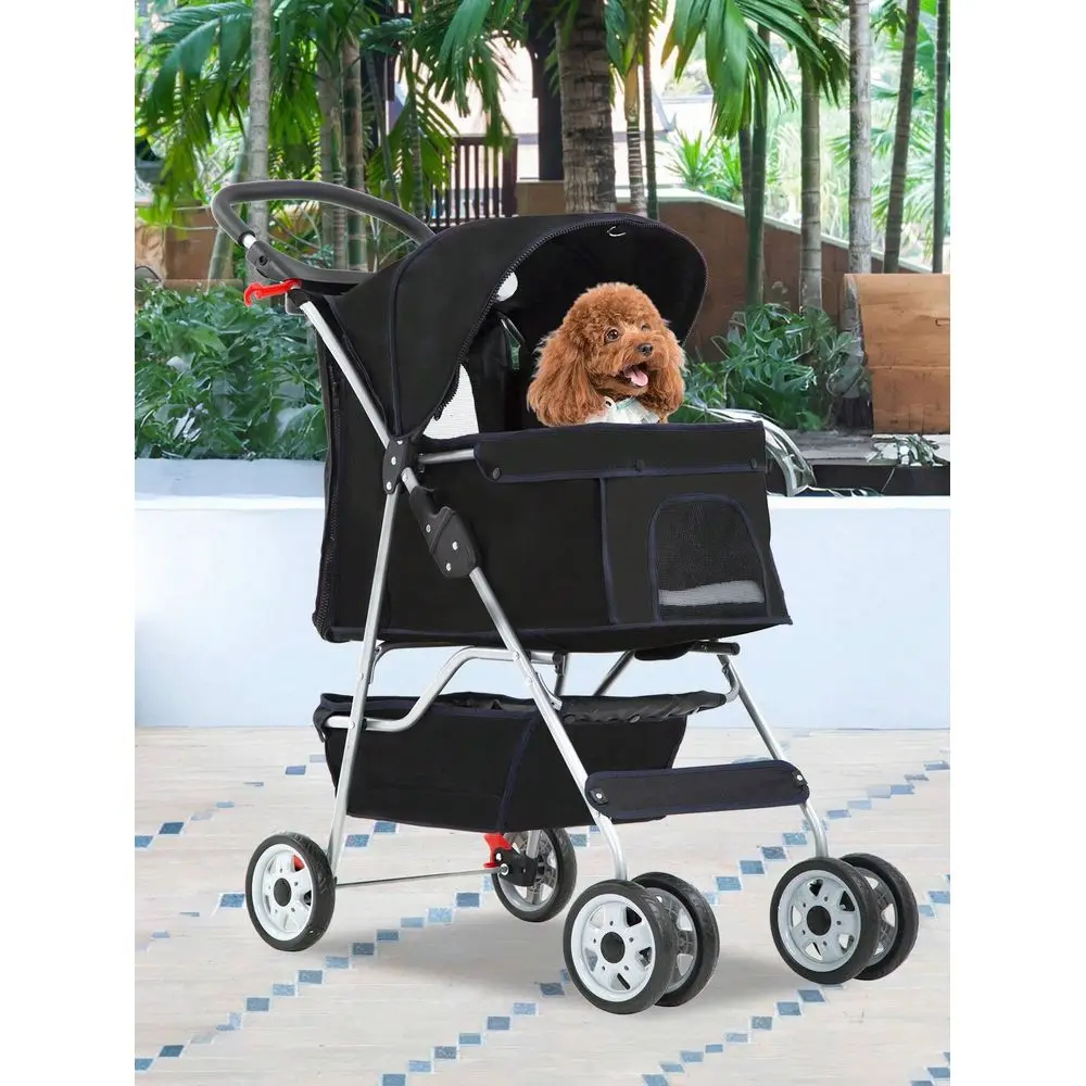 Wheels Dog Stroller, Pet Cat Jogger Stroller, Folding Carrier Waterproof Puppy Stroller With Cup Holder Removable Liner, Dog St
Wheels Dog Stroller, Pet Cat Jogger Stroller, Folding Carrier Waterproof Puppy Stroller With Cup Holder Removable Liner, Dog St