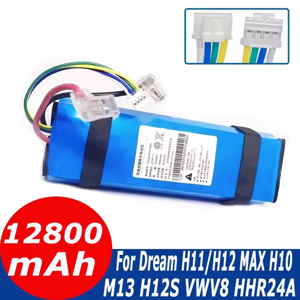 NEW 100% Original 12800mAh For Dreame H10 H11 H11max H12max HHR24A M13 VWV8 Floor scrubber Rechargeable lithium batteries
NEW 100% Original 12800mAh For Dreame H10 H11 H11max H12max HHR24A M13 VWV8 Floor scrubber Rechargeable lithium batteries