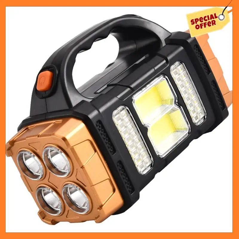 AD08-Portable USB Rechargeable Flashlight Solar LED Light COB Work Light 4 Gear Charge Mobile Phone Camping Lamps
AD08-Portable USB Rechargeable Flashlight Solar LED Light COB Work Light 4 Gear Charge Mobile Phone Camping Lamps