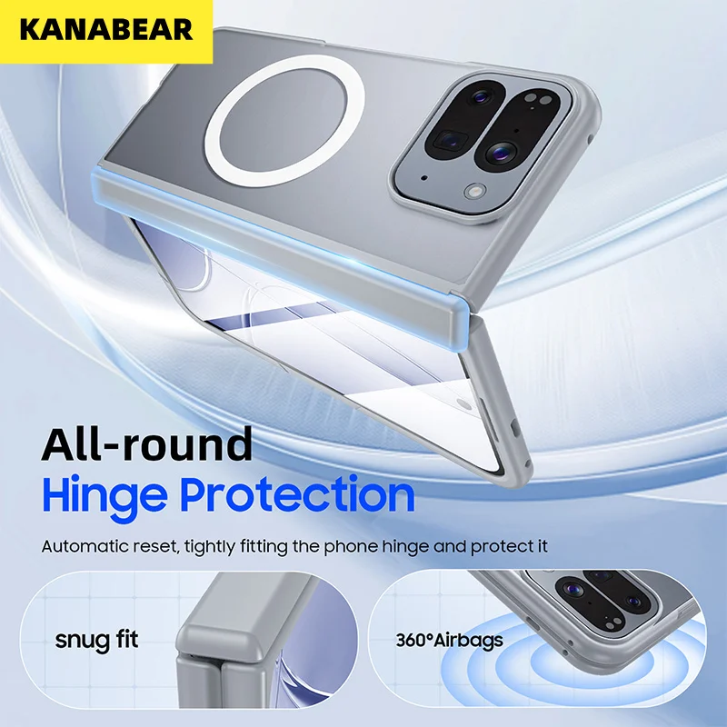 Side-mounted magnetic folding case with protective cover and side stand for Google Pixel 10 Pro Fold to prevent drops
Side-mounted magnetic folding case with protective cover and side stand for Google Pixel 10 Pro Fold to prevent drops