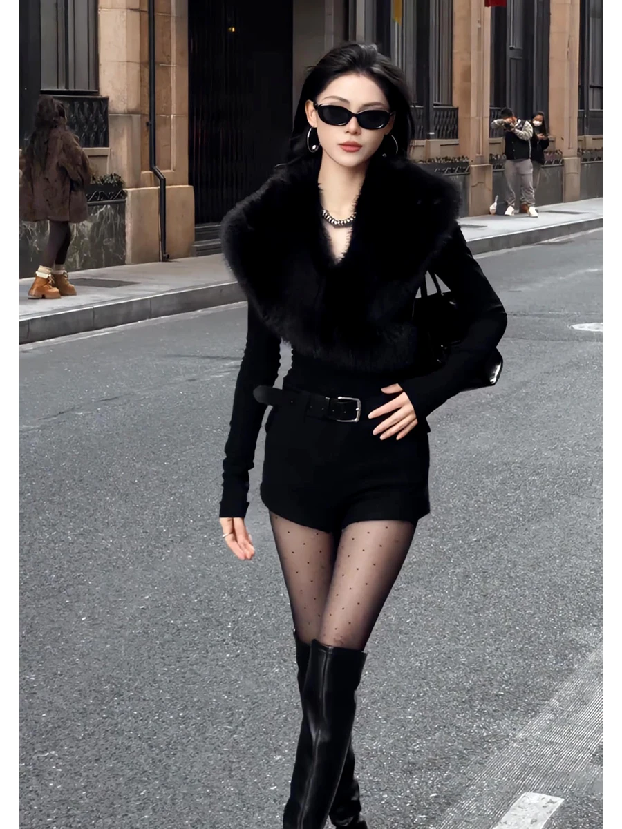 Slimming Effect Long Sleeve T-Shirt Fashionable Retro Collar Splice Women's Slim Fit Spring New Style Black Versatile Short L...
Slimming Effect Long Sleeve T-Shirt Fashionable Retro Collar Splice Women's Slim Fit Spring New Style Black Versatile Short L...