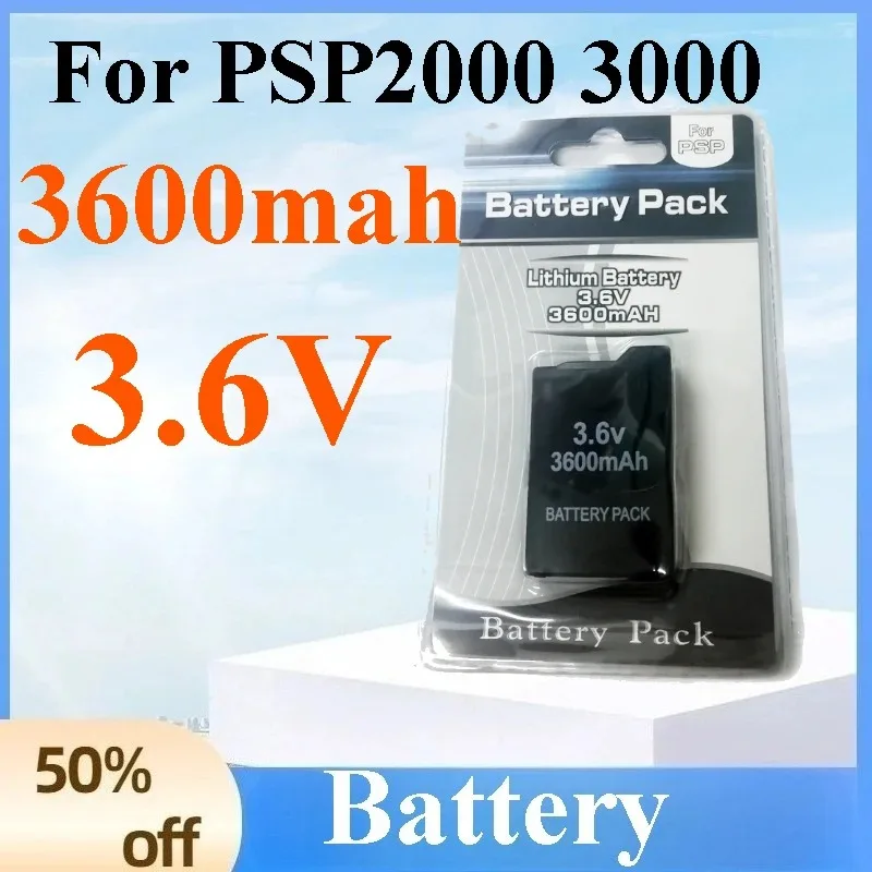 3.6V 3600mAh Rechargeable Battery Built-in Replacement Battery Pack For Sony PSP 2000 3000 Universal Game Console Battery
3.6V 3600mAh Rechargeable Battery Built-in Replacement Battery Pack For Sony PSP 2000 3000 Universal Game Console Battery