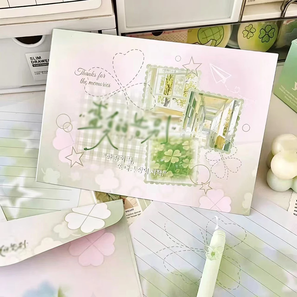 4 sets of summer farewell envelope letter sets, graduation, holiday gift handwritten blessing letters, message letters
4 sets of summer farewell envelope letter sets, graduation, holiday gift handwritten blessing letters, message letters