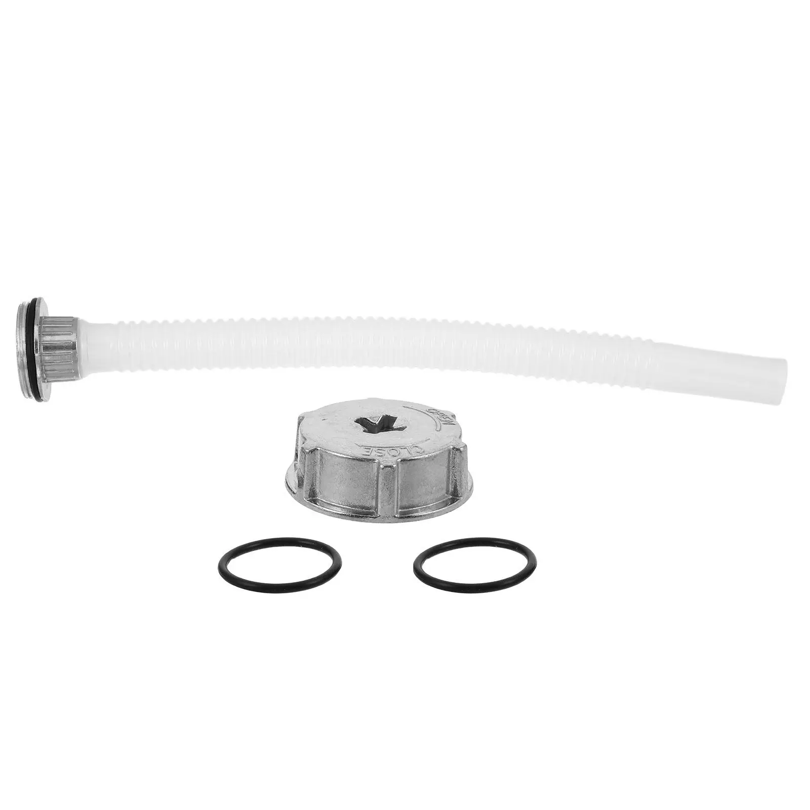 Plastic Gas Container Spout Replacement Kit 14.4 Inch Pour Nozzle with Metal Thread Cap for Gas Cans Oil Drums Spill Proof
Plastic Gas Container Spout Replacement Kit 14.4 Inch Pour Nozzle with Metal Thread Cap for Gas Cans Oil Drums Spill Proof