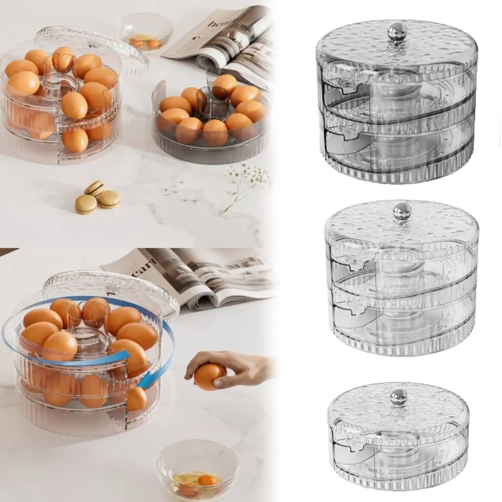 New Round Automatic Scrolling Egg Rack Space Saving Large Capacity Rolling Egg Dispenser Egg Storage Box
New Round Automatic Scrolling Egg Rack Space Saving Large Capacity Rolling Egg Dispenser Egg Storage Box
