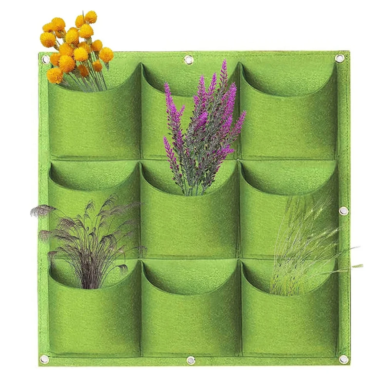 1PCS Wall Hanging Plant Bags 9 Pockets Flower Pot Planting Grow Bags Wall Mounted Plant Succulents Decor
1PCS Wall Hanging Plant Bags 9 Pockets Flower Pot Planting Grow Bags Wall Mounted Plant Succulents Decor