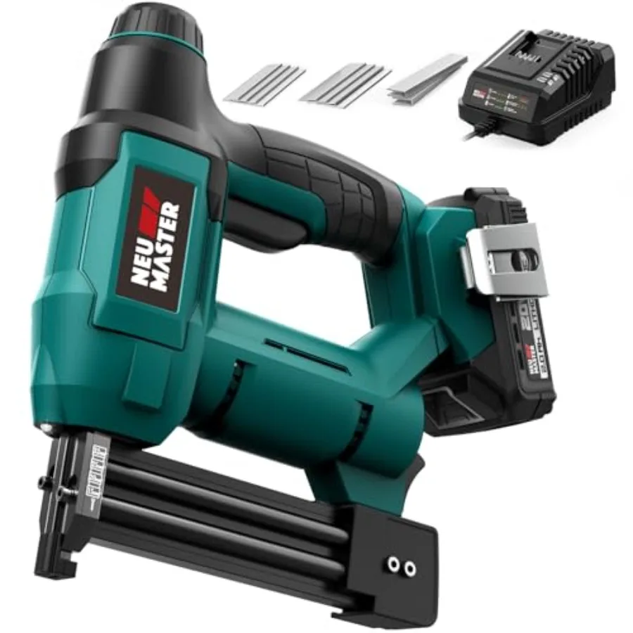 Nail Gun Cordless with Battery Powered - 18 Gauge 2 in 1 Brad Nailer/Staple Gun, 20V Max. 2.0Ah Battery & Charger, 800 Nails & 2
Nail Gun Cordless with Battery Powered - 18 Gauge 2 in 1 Brad Nailer/Staple Gun, 20V Max. 2.0Ah Battery & Charger, 800 Nails & 2