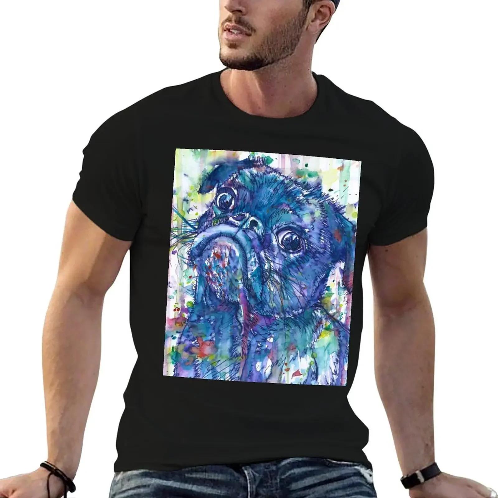 PUG watercolor and ink portrait T-Shirt Anime t-shirt vintage t shirts graphic tee shirt heavyweight t shirts for men 
PUG watercolor and ink portrait T-Shirt Anime t-shirt vintage t shirts graphic tee shirt heavyweight t shirts for men